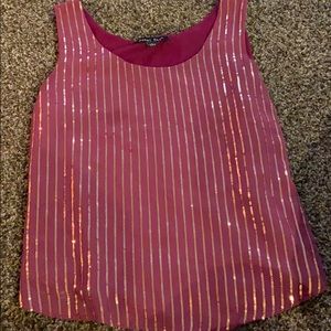 Purple sequence dress top